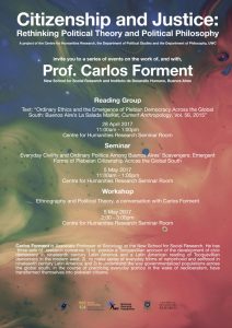 Carlos Forment is Associate Professor of Sociology at the New School for Social Research.