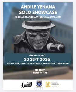 olo Showcase, Andile Yenana in Conversation with Valmont Layne, Wednesday 23 September