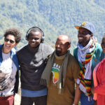 From left to right: Julie Mehretu, Adewale Owoseni, Metassebia Hailu Zeleke, Pfunzo Sidogi, and Eileen Manka Tabuwe Akwo (Photo by Judith Buchanan)